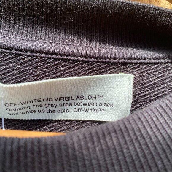 BNWT Off White Arrow Sketch Crewneck Sweater Medium - Picture 6 of 14